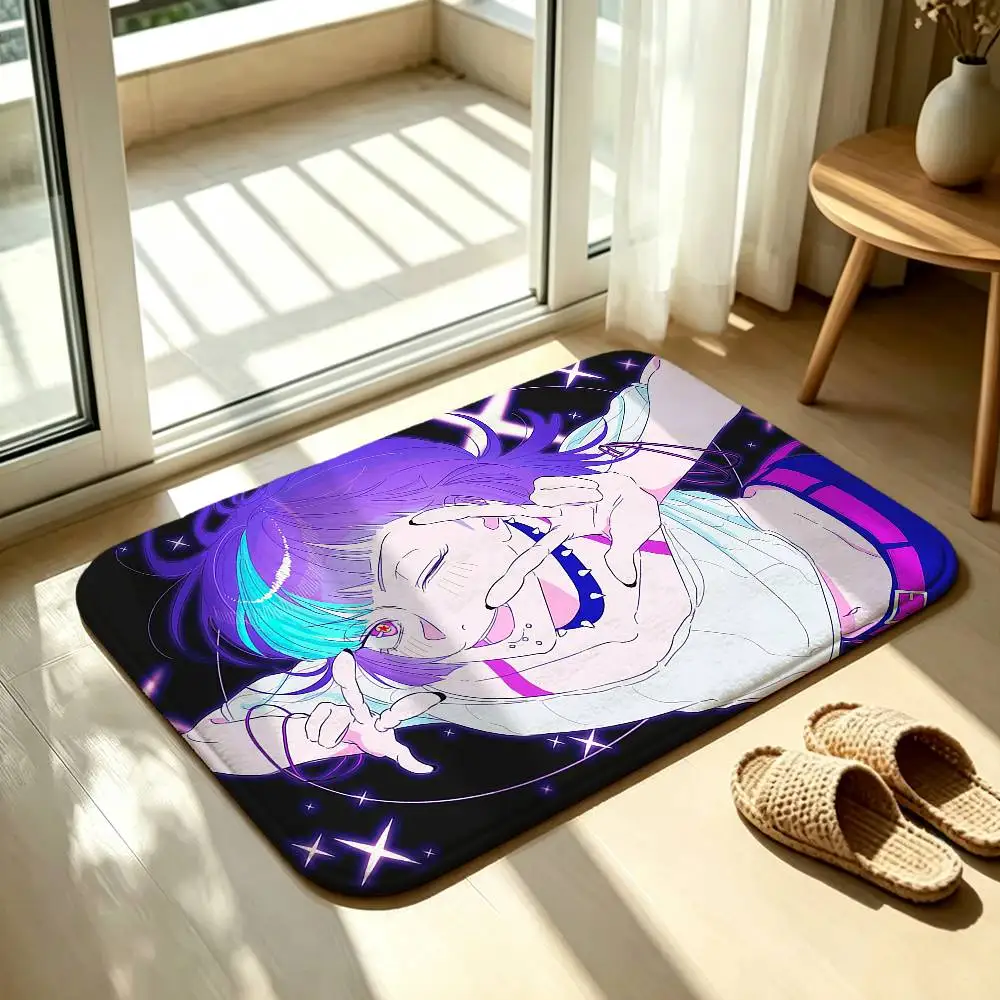 K-Kirara H-Hoshi Floor Mat Soft Non Slip for Entry Door Bathroom Indoor Home Decorative Carpet