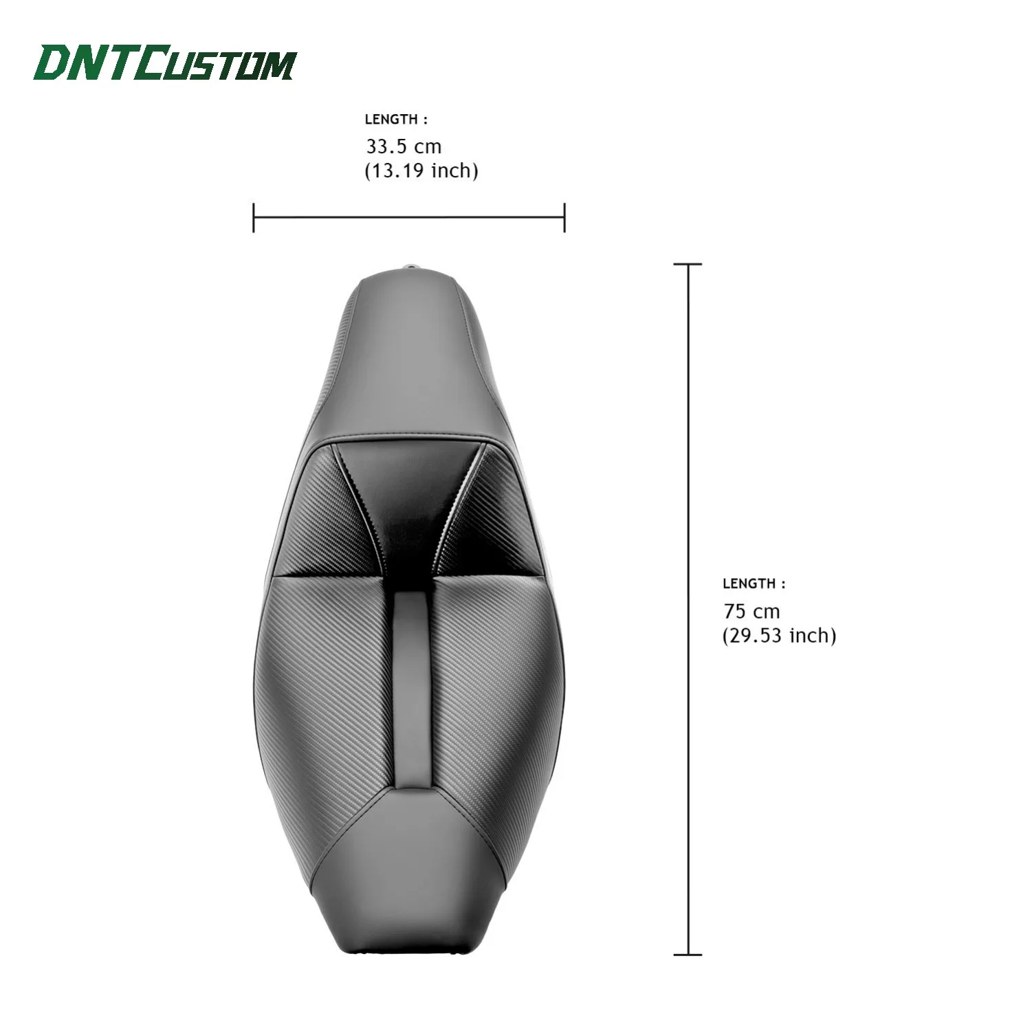 DNTCUSTOM Performance Carbon Fiber Gel inside Step Up Seat Soft Cushion for Harley Touring 2023.5-2026 Motorcycle Parts