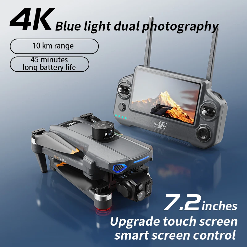 AE30 Drone With 8K Camera 3-Axis Gimbal Obstacle Avoidance Touch Screen FPV Professional GPS Dron Brushless Foldable Quadcopter view 5