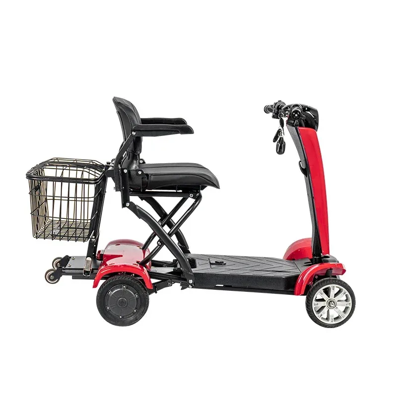 Factory Hot Selling New Modes Auto Folding/ Unfolding Custom Mobility Handicapped Passenger Lage 4 Wheels Footrest Electric s