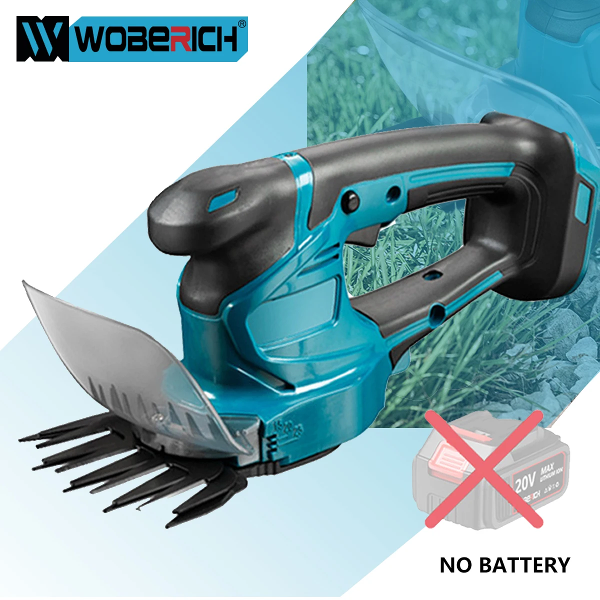 2 IN 1 Electric Hedge Trimmer Cordless Efficient Household Pruning Saw Rechargeable Power Tools For 18V Battery(No battery)