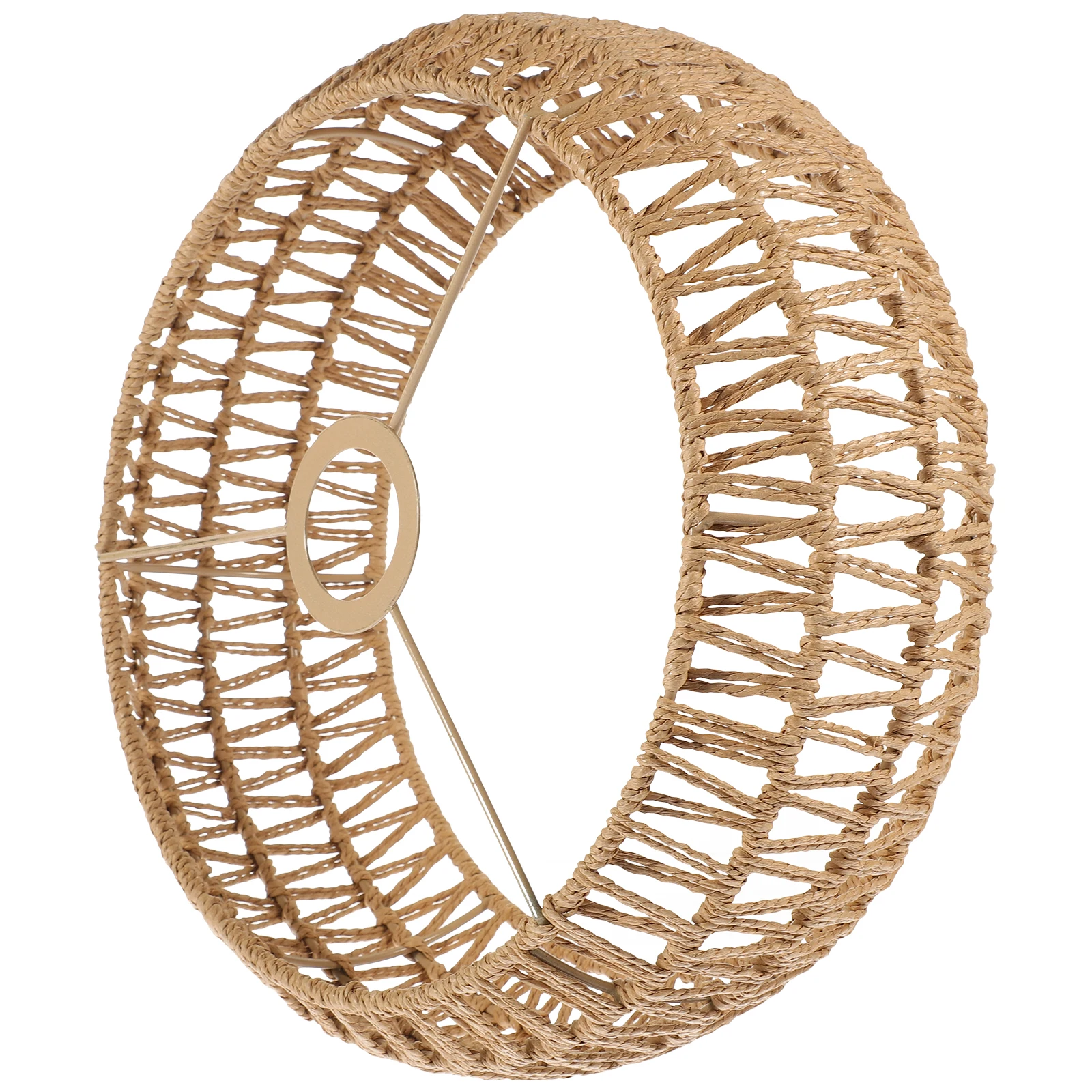 

Retro Straw Rope Lampshade Yellow XH23 412 Comfortable Hemp Weaving Shade Ceiling Light Cover Farmhouse Rustic Modern Style Lamp