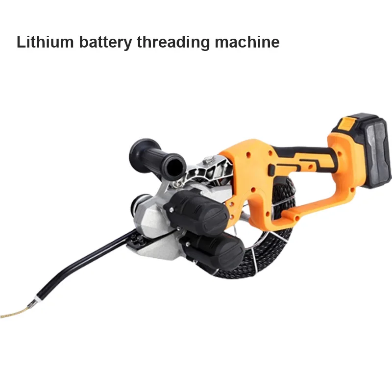 

Full Automatic Cable Threading Machine Lithium Battery Cable Threading Device Electrician Cable Jumper Lead Tool High Power