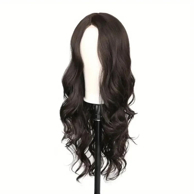 

Cross-border European and American fashion front lace big wave wig, African hot-selling curly hair chemical fiber headgear