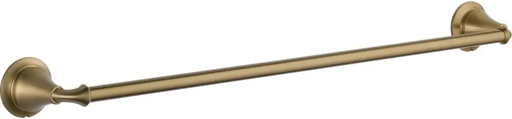 

24-Inch Wall-Mounted Towel Bar in Champagne Bronze Finish, Space-Saving Bath Accessory