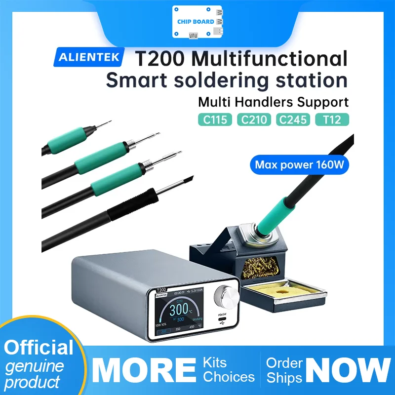 ALIENTEK T200 Soldering Station Compatible Soldering Iron Tip 210/245/115/T12 Handle Control Temperature Welding Rework Station