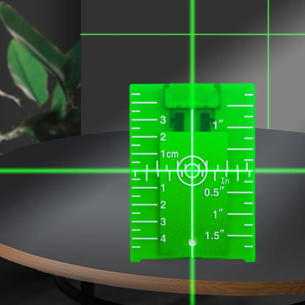 Scheda target di livello verticale/orizzontale da 3 pezzi Piastra di linea rossa/verde (verde)