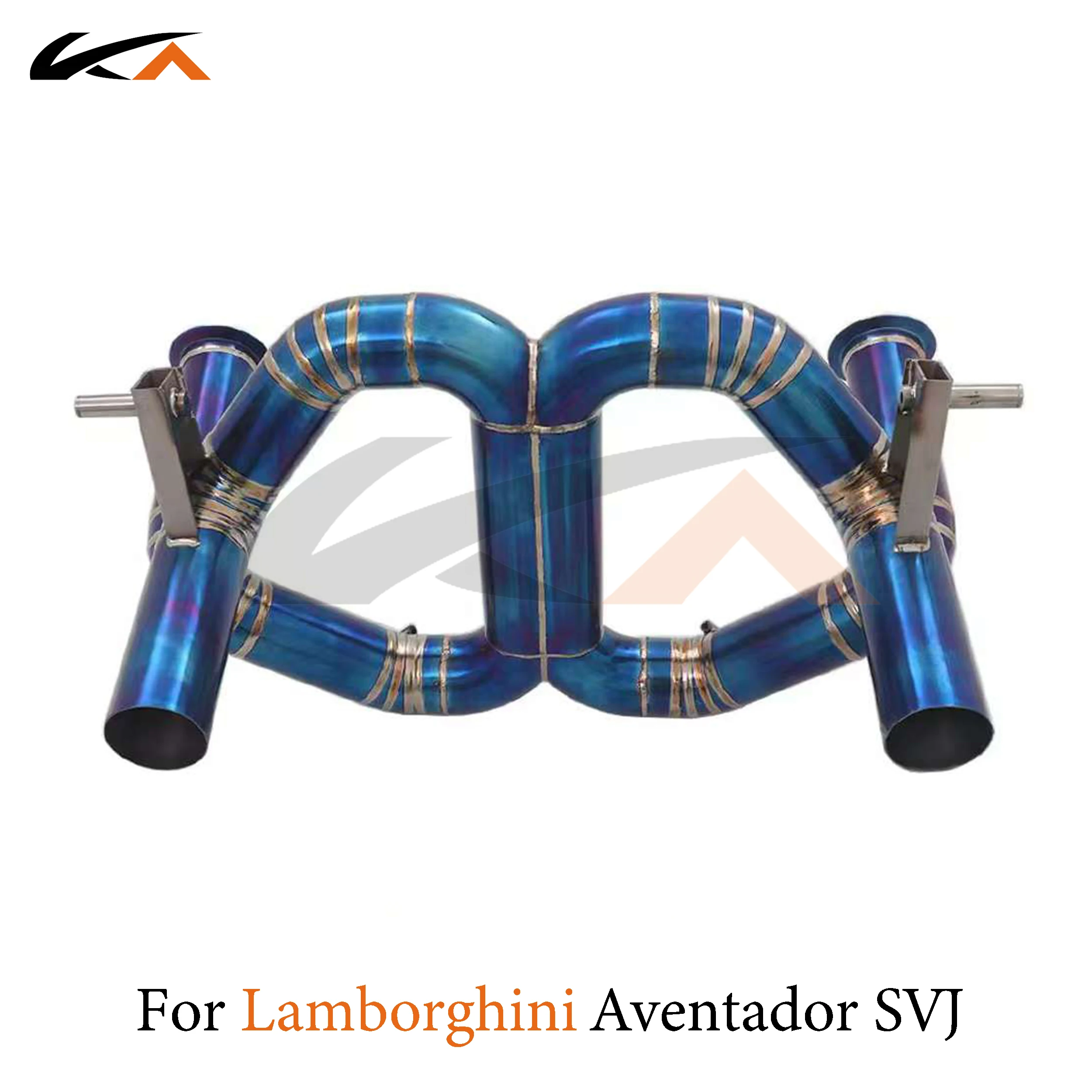 

KA Tuning exhaust system parts titanium alloy catback for Lamborghini Aventador SVJ 6.5 rear section performance straight pipe