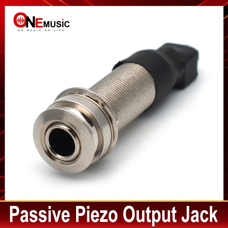 Passive Guitar EQ Piezo Pickup Under Saddle Output End Pin Jack Silver