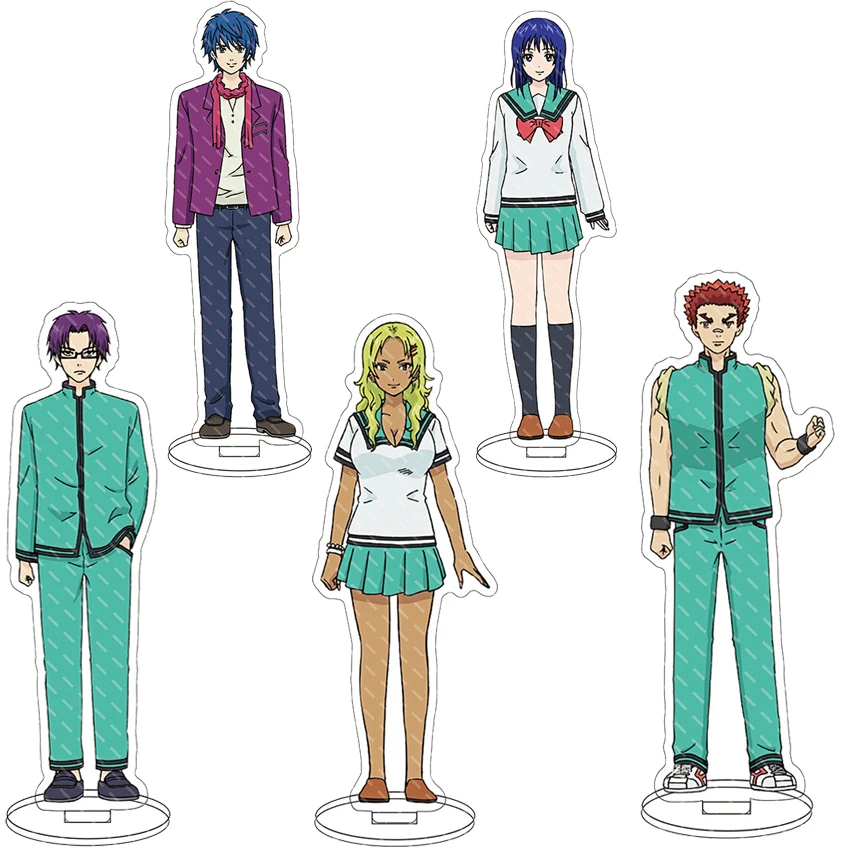 16CM Anime Acrylic Stand The Disastrous Life of Saiki K. Saiki Kusuo Nendou Riki Kaidou Shun Cos Figure Ornaments Gifts