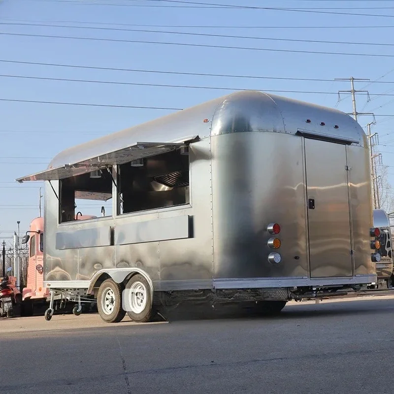 Customized Fiberglass Winery Bakery Multifunction Food Cart Winery Automatic For Retail Dairy Bakery Products Factory Food Truck