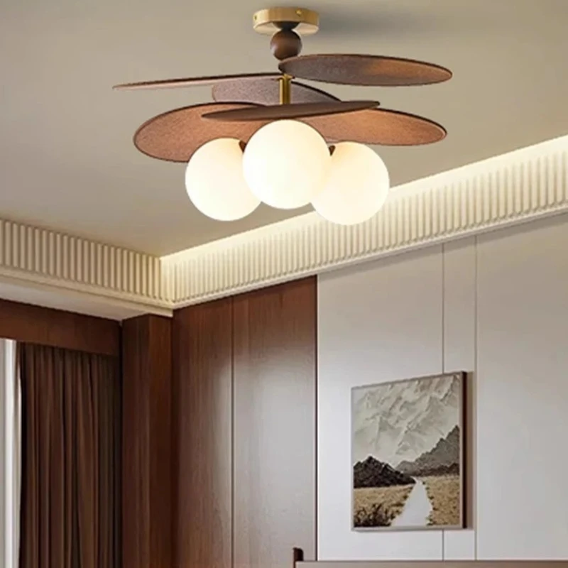 Bauhaus Wabi-sabi Vintage Korbgeflecht Rattan LED-Deckenleuchten Kunst kreative Lampen für Schlafzimmer Restaurant Home Dekoration Kronleuchter