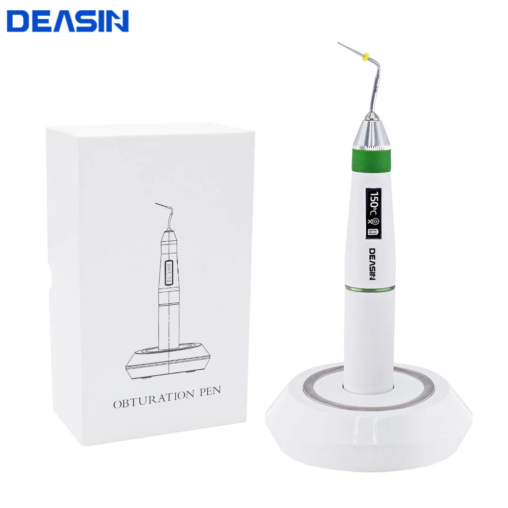 Dental Wireless Endo Heated Pen With 2 Tips digital display Gutta Percha Obturation System Dentistry Dentist Lab equipments