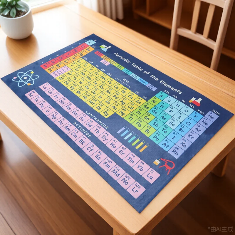 

Bright Colorful Chemistry Periodic Table Poster Elements Number Symbol Name State Weight Science Classroom Wall Chart For