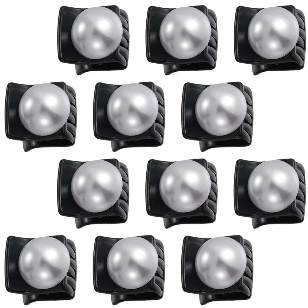 

12 Pcs Pearl Hair Clip Claw Clips for Women Barrettes Mini Aldult Plastic Tiny Women's