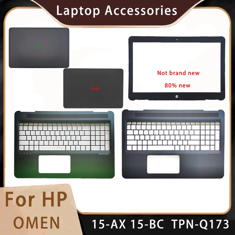 New For HP OMEN 15-AX 15-BC TPN-Q173 ;Replacement Laptop Accessories Lcd Back Cover/Front Bezel/Palmrest With LOGO