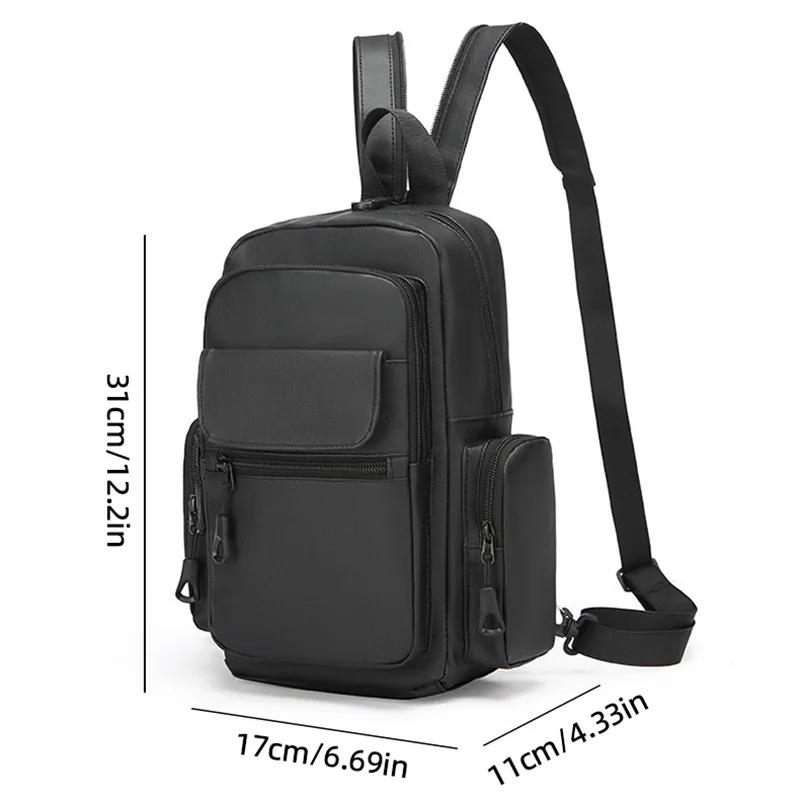 Lightweight Chest Bag Travel Multi Pocket Backpack Outdoor Camping Climbing Handbag Small Sport Weekend School Satchel Purse