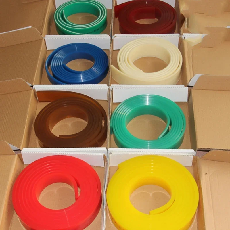 65A/75A/85A/90A 50mm*9mm Flat Head Screen Printing Squeegee Scraper Strips Silk Squeegee Blade Ink Scratch Board Tools