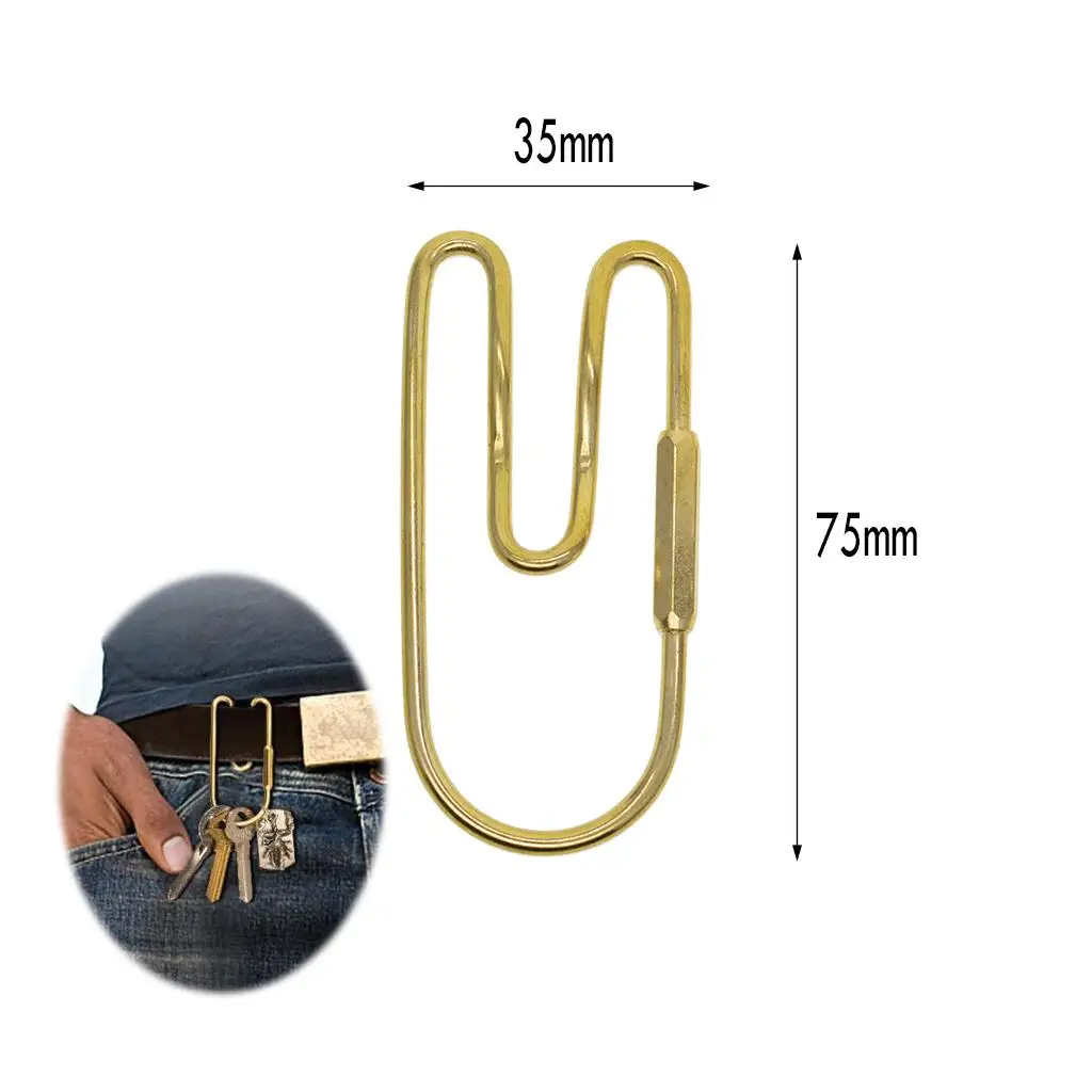 Outdoor Hiking Carabiner Keychain U-Shaped Keyring Wisząca biżuteria DIY