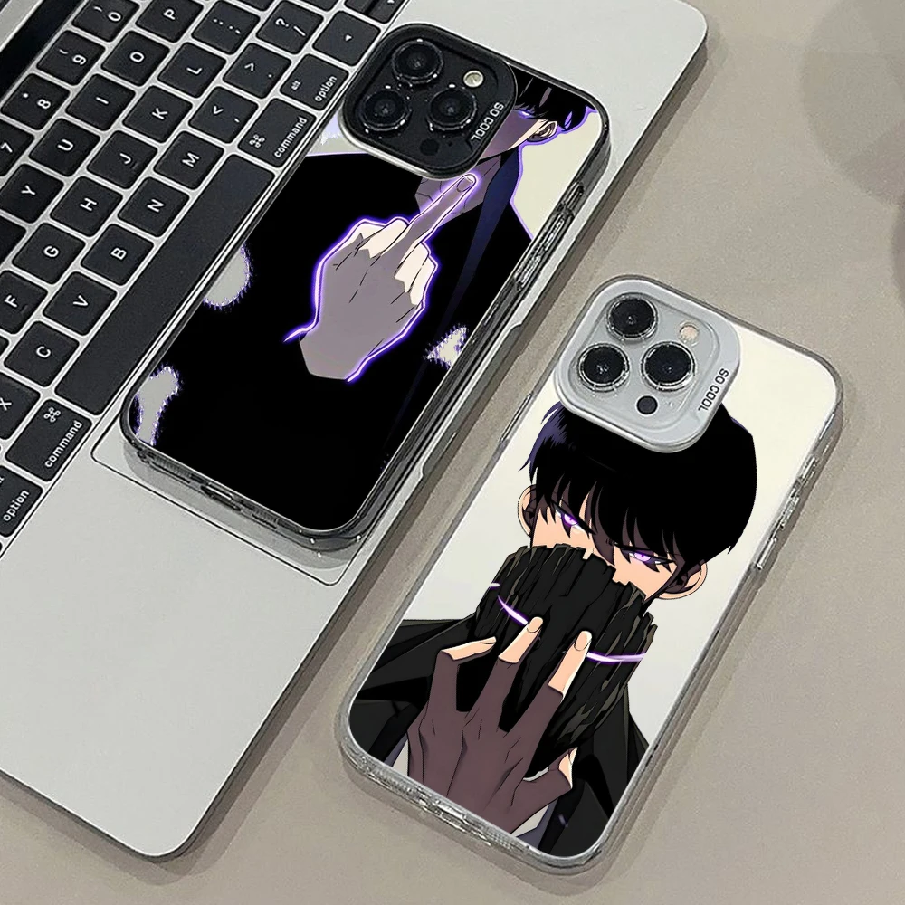 Solo Leveling Anime For Apple iPhone 15 14 13 12 11 X XS XR 8 7 Plus Pro Max Matte Colored Silver Phone Case