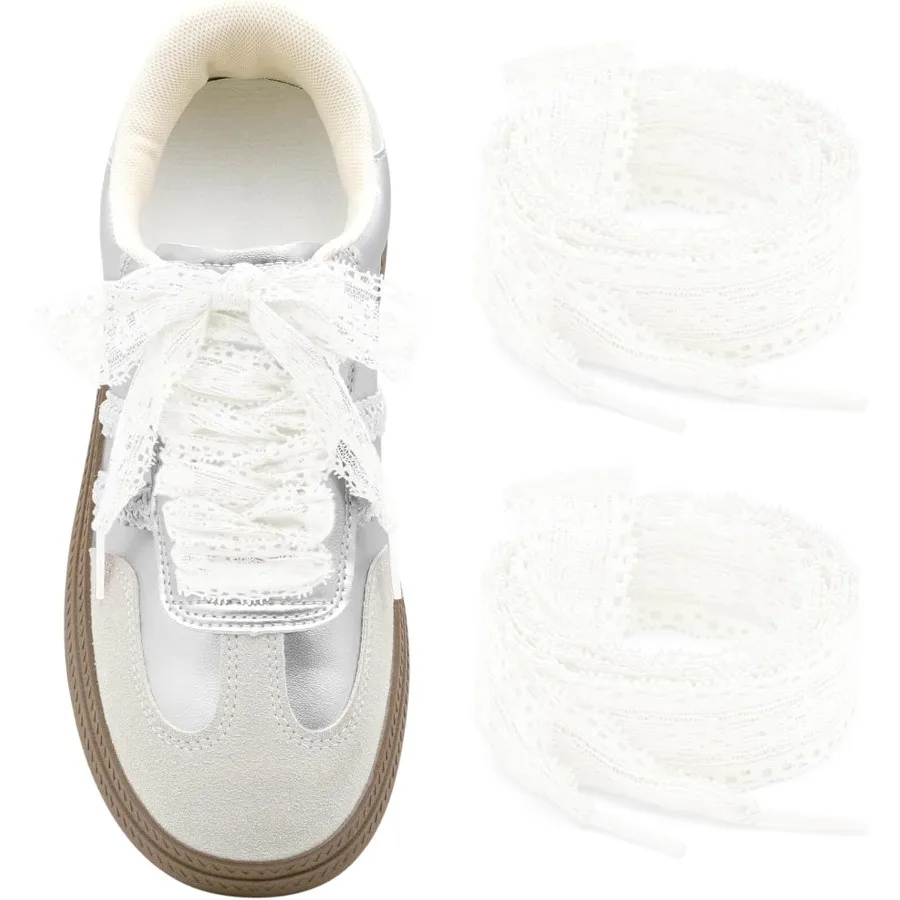 

Плоские кружева для женщин: широкие шнурки Fay Shoe шириной 2 Ps 2,3 см