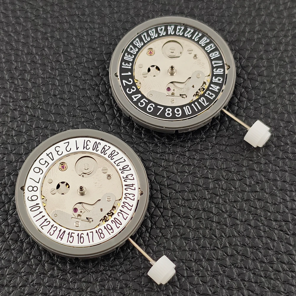 

China nh35 Movement Black/White Date 6 o'clock Automatic Movement High Accuracy 24 Jewels Mod Replacement Japanese NH35 Movement