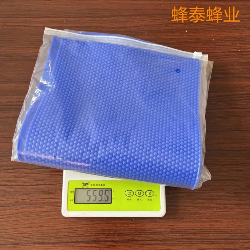 الأزرق الداكن سيليكون عش قاعدة آلة دليل المطاط عش قاعدة الضغط ورقة عش شمع العسل قاعدة ورقة 2 قطعة أداة للمناحل #5