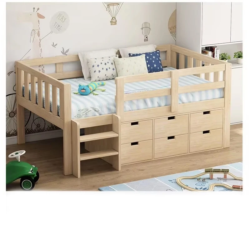 Fabrik Preis Modernes Design Kinder Schlafzimmer Möbel Set Massivholz Kinder Hochbett Lagerung Kinder Etagenbetten Holz Kinder Schlafzimmer