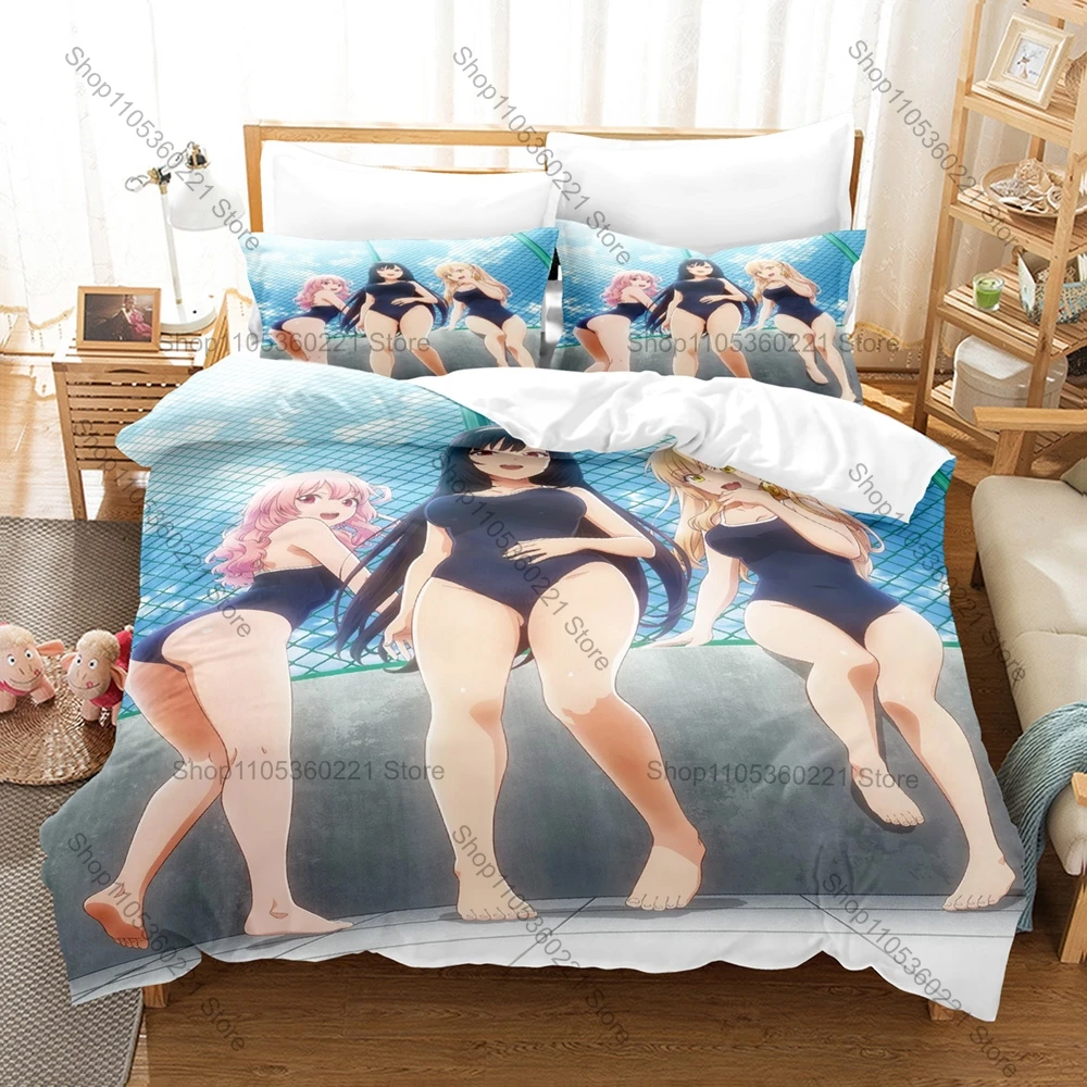 Cool Funny School Romantic Comedy Anime My Life as Inukai-san’s Dog Bedding Set 1 Duvet Cover + 2 Pillowcases HD Print Bed Linen
