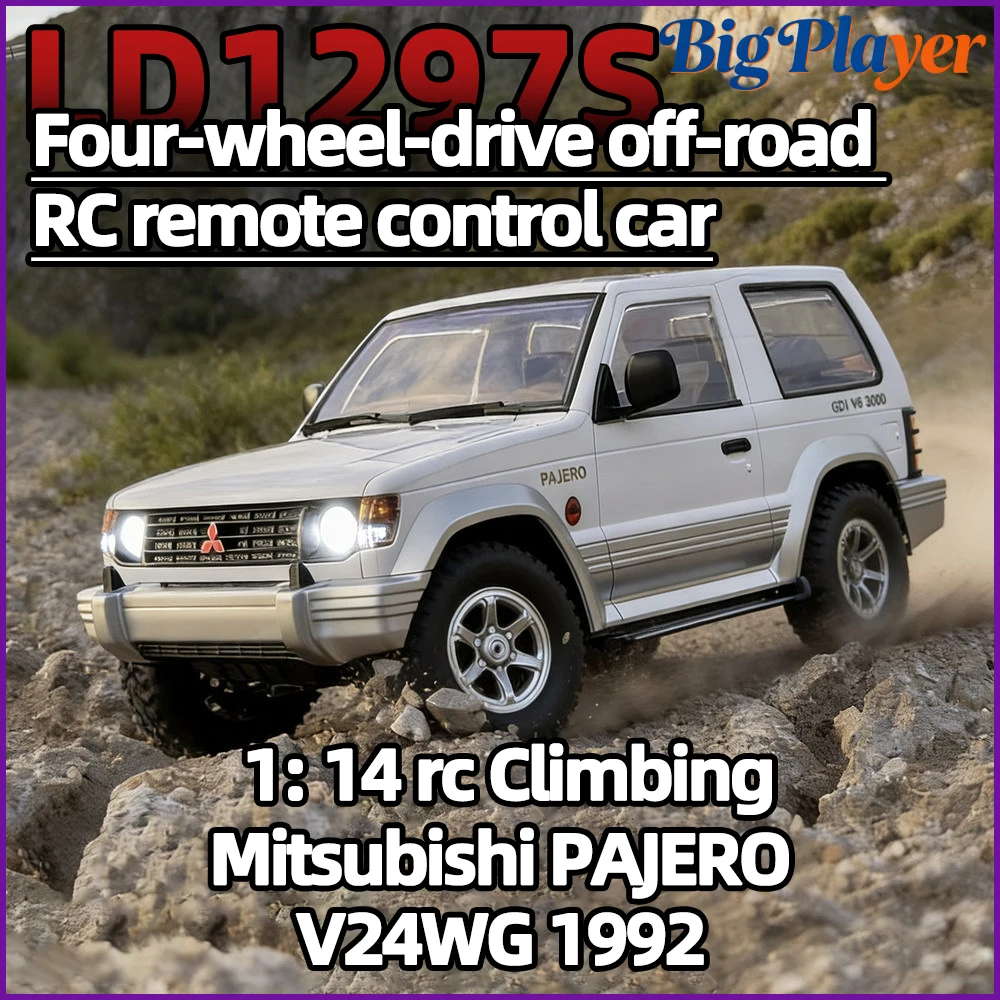New Landa LD1297S 1:14 4WD Pajero RC Climbing Car Dual-Speed Mechanical Shift Off-Road Simulation Remote Control Car Model Toy