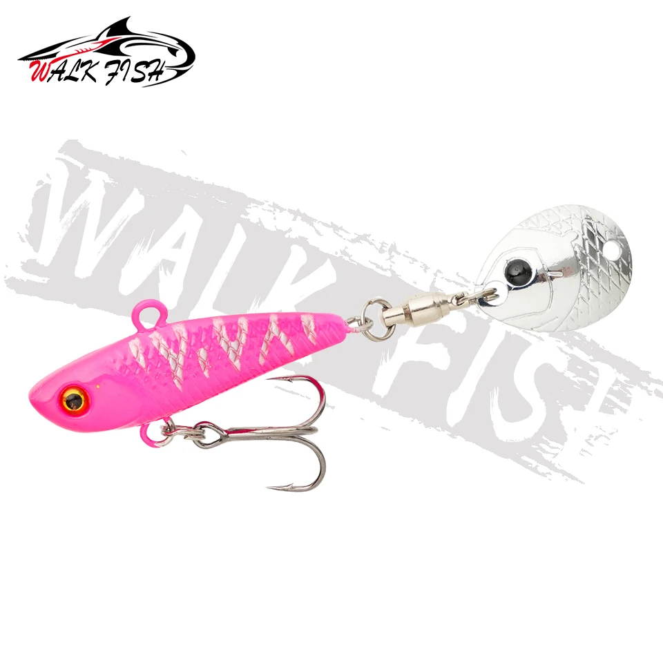 WALK FISH 8/11/15g Neuer VIB Angelköder Spinner Spoon Kleiner Wirbelwind Eisenplatte Rotierender Köder Meeresangeln Seebarsch Süßwasser – Detail 11