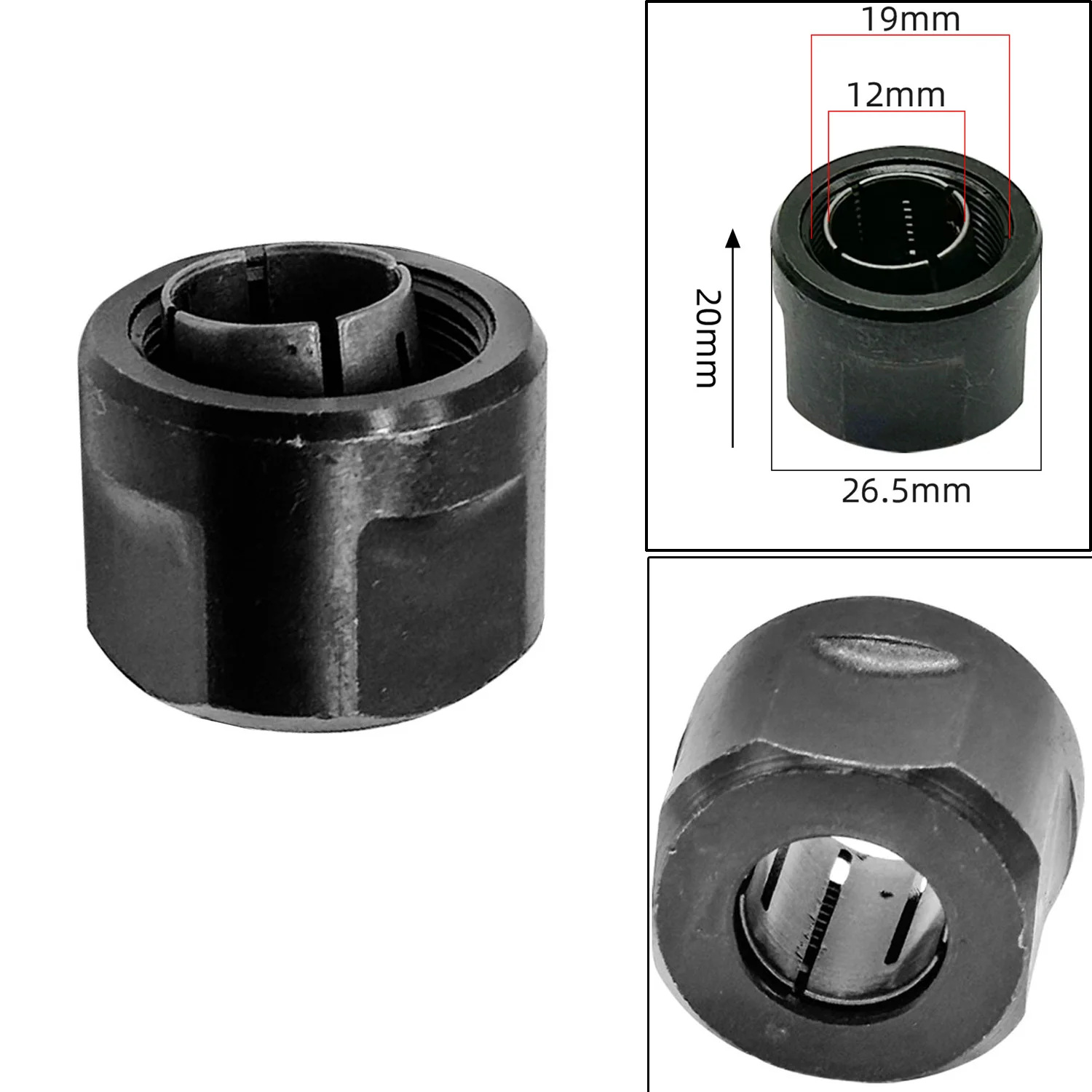 M20 Collet Chuck Adapter Clamp Nut 3612 Carving Machine Clamp Nut Engrave Trimming Machine Router Accessories
