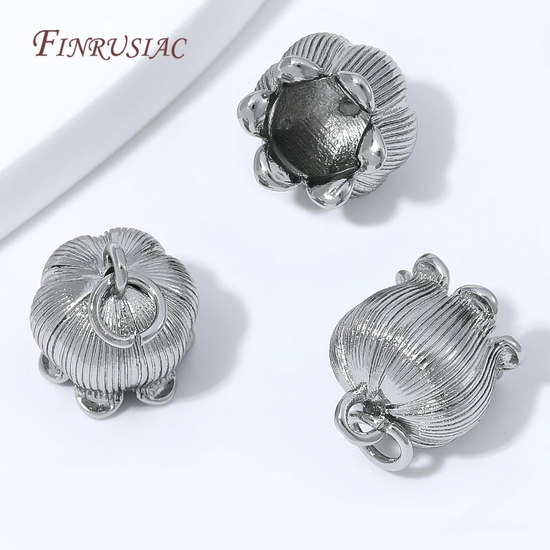 18K Gold Plated Flower Pendant Charm For Necklace Findings,DIY Earring Component,Necklace Bracelet Jewelry Making Accessories image 3