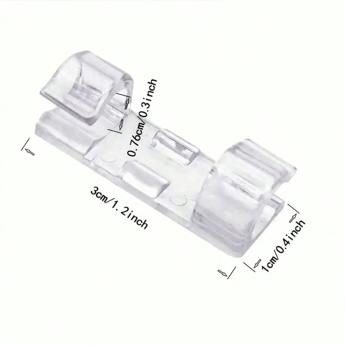10pcs outdoor lamp clip, sticky cable organizer for wall, transparent wire support wire, under desk management,