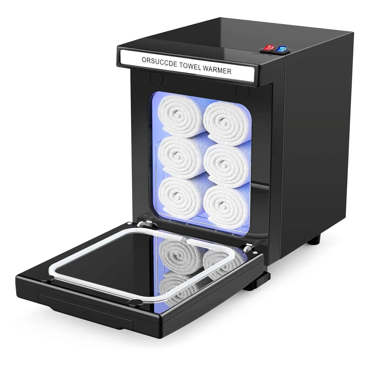 

Compact 5.5L Towel Warmer for Spa & Salon, Fast Heating Cabinet in Black