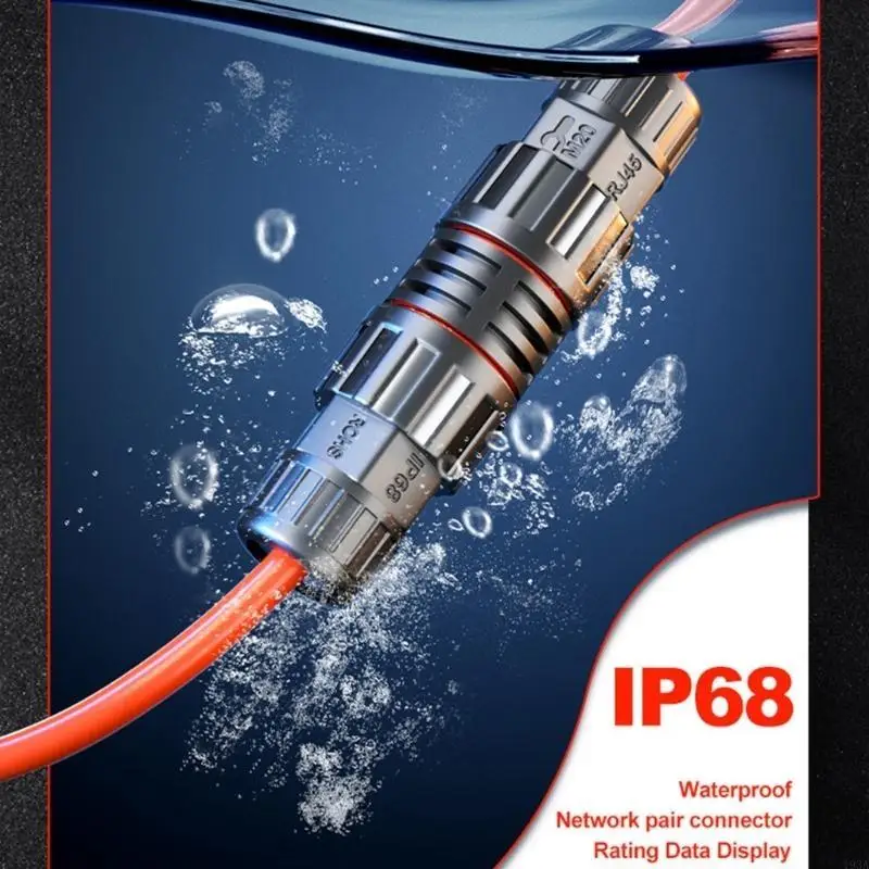 193A Outdoor Etherne Couple RJ45 Waterproof Connector IP68 Ethernet Connector