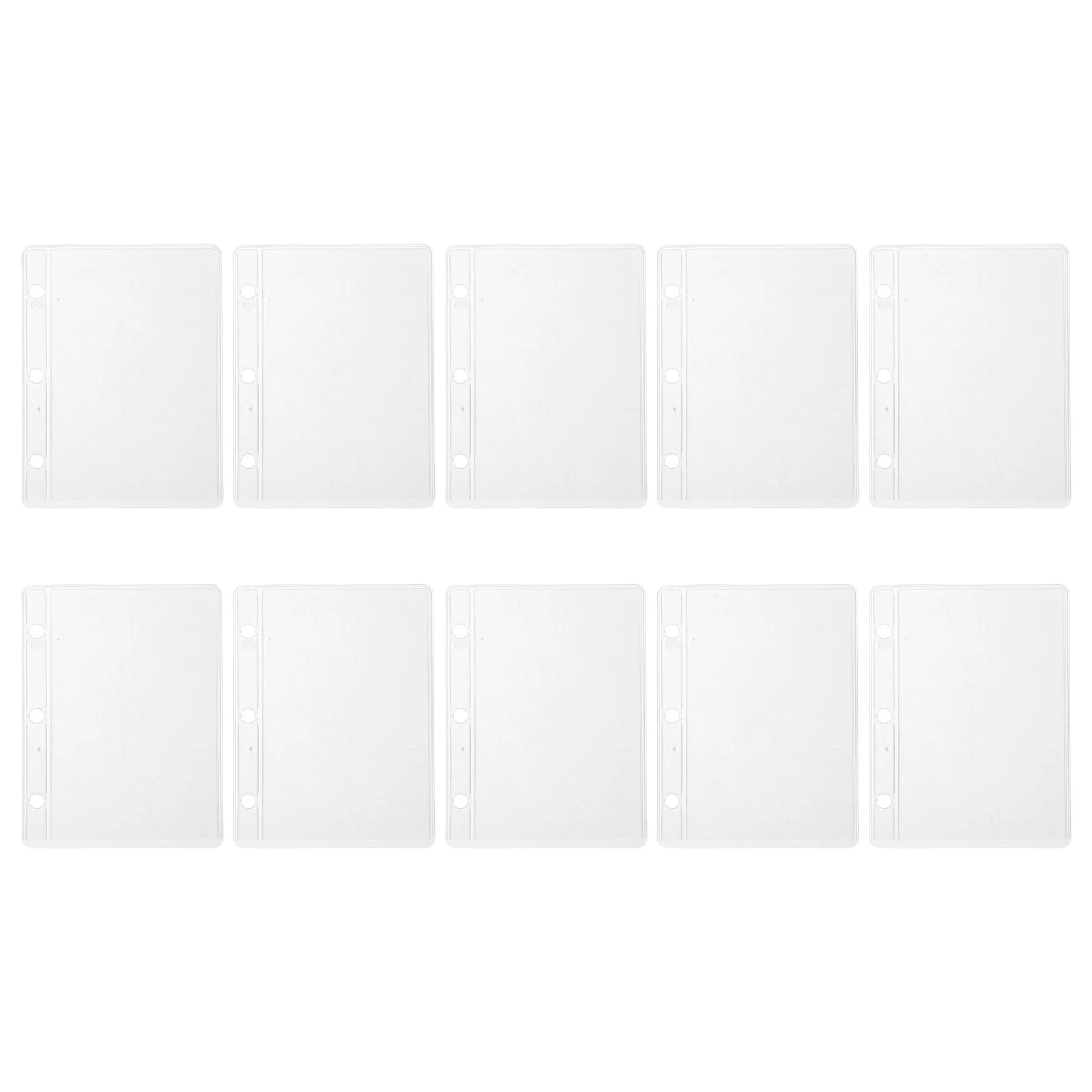 

10 шт., вставки для бюджетных переплетов, сменные карманы, полипропиленовый материал, финансовый органайзер для домашнего офиса, дорожный карман для переплета