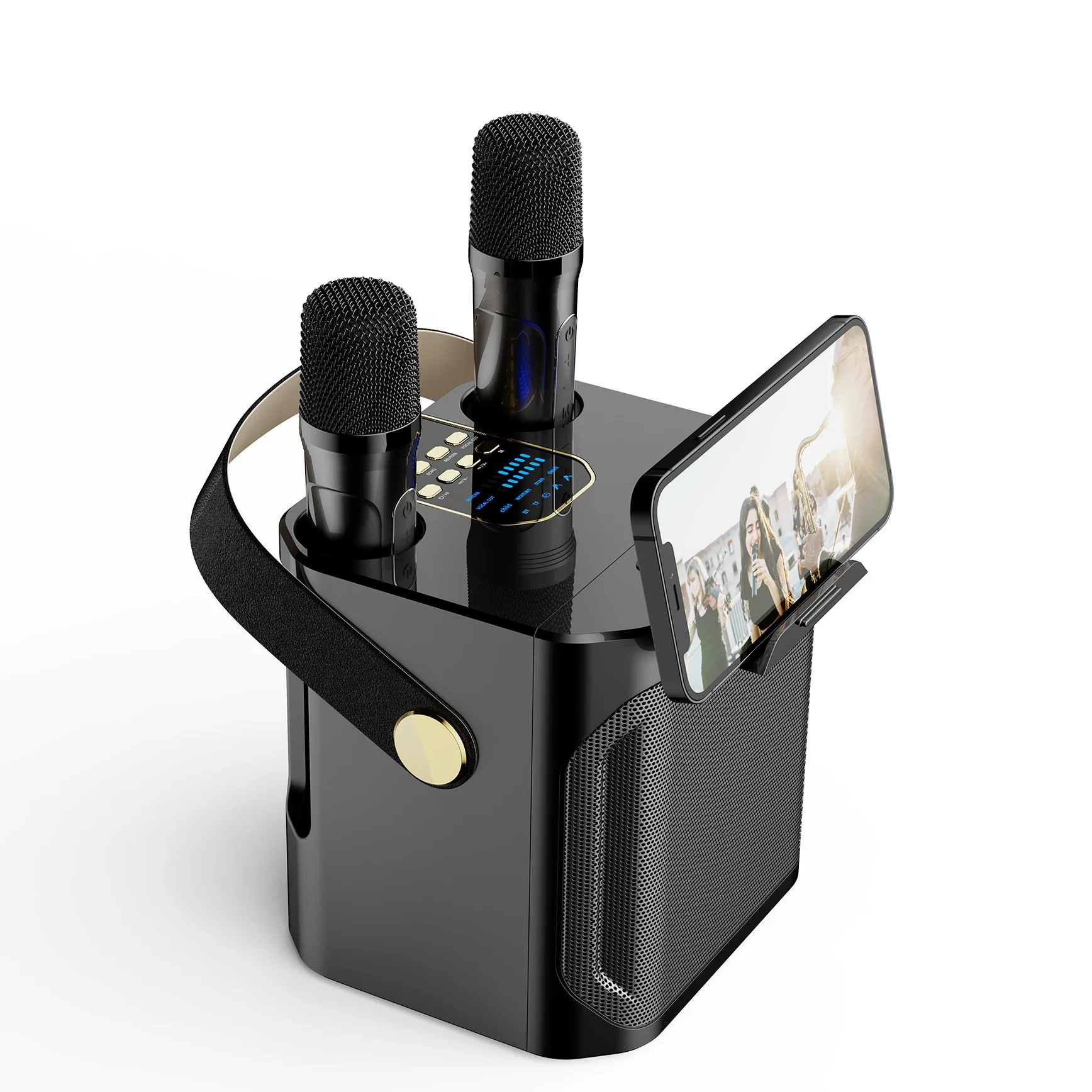 bluetooth-speaker-outdoor-microphone-home-ktv-set-karaoke-sound-system-heavy-bass-sound-system