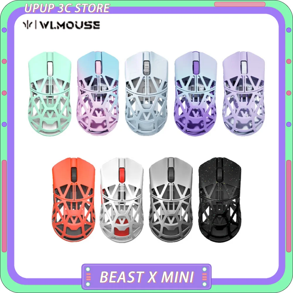 wanling beast x mini mouse leve liga de magnesio sem fio modo duplo ergonomico acessorios para pc jogos presentes 01