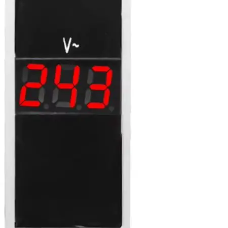 Three Display Modular Voltmeter AC80-500V DIN For Rail Mount Digital Voltage Meter BV-1R For Industrial Power Monitoring Tool