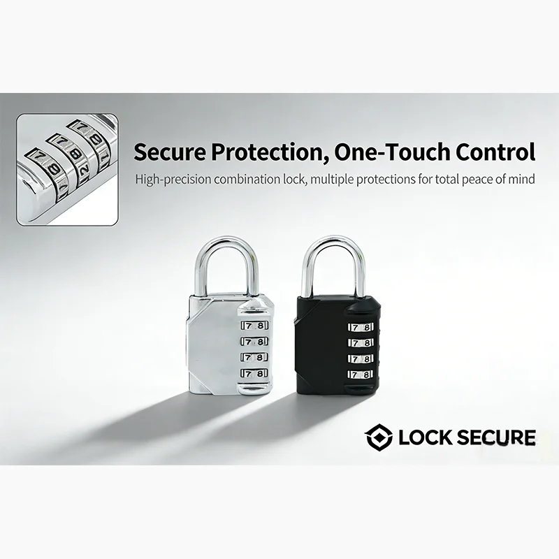 Password Padlock Weatherproof Cover Rust-proof and Cut-resistant Ldeal For Gym Lockers and Toolboxes Durable For Outdoor Use