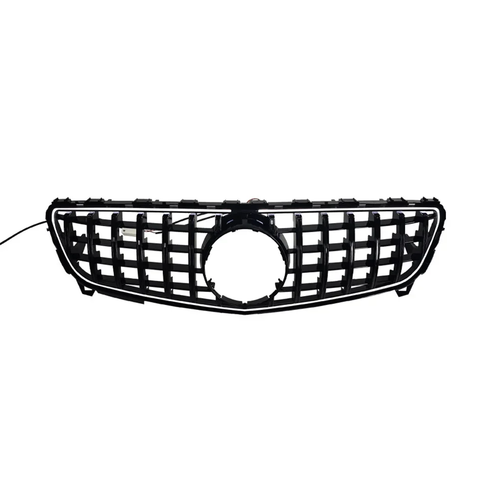 For Mercedes Benz A Class W176 2016 2018 GT Style LED Front Grille Illuminated Grill Sport Mesh Racing Grille Replacement