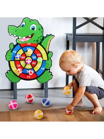 Jeux éducatifs pour enfants, jeu de fléchettes, jouet pour bébé, balle Stickey, Sports d'intérieur, jeux Montessori pour enfants de 3 à 7 ans