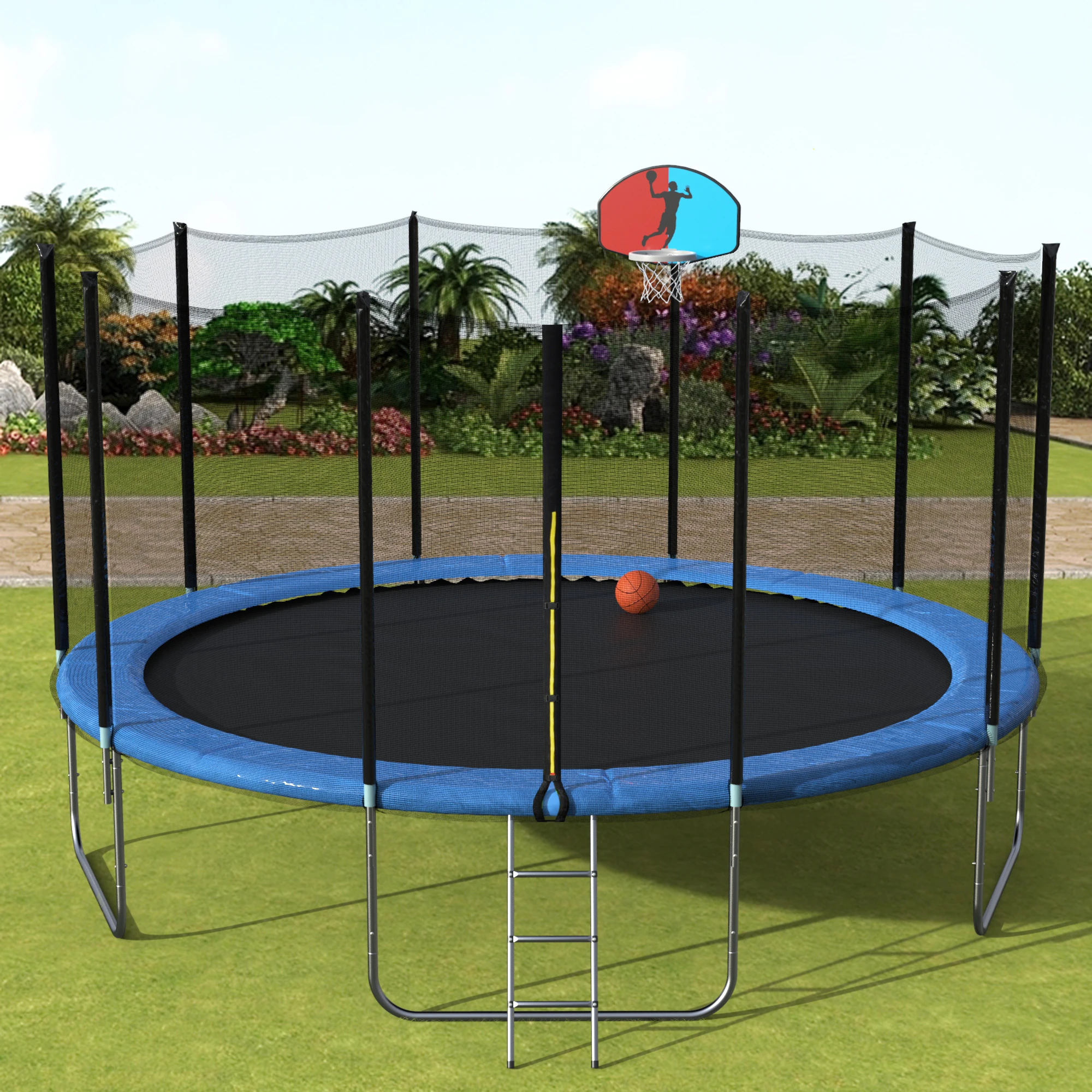 

Высококачественный круглый батут для фитнеса и гимнастики на открытом воздухе, 8 футов, с возможностью индивидуальной настройки