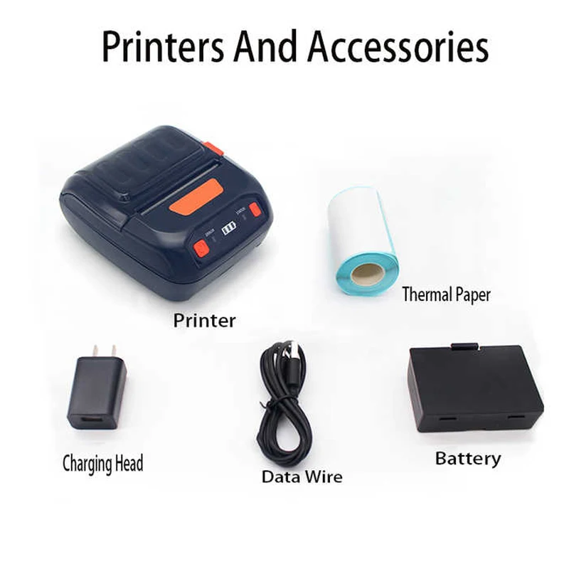 4x6 3Inch Thermal Label 80mm Handheld Portable Wireless Mobile Barcode Receipt Impresorass Mini Printer
