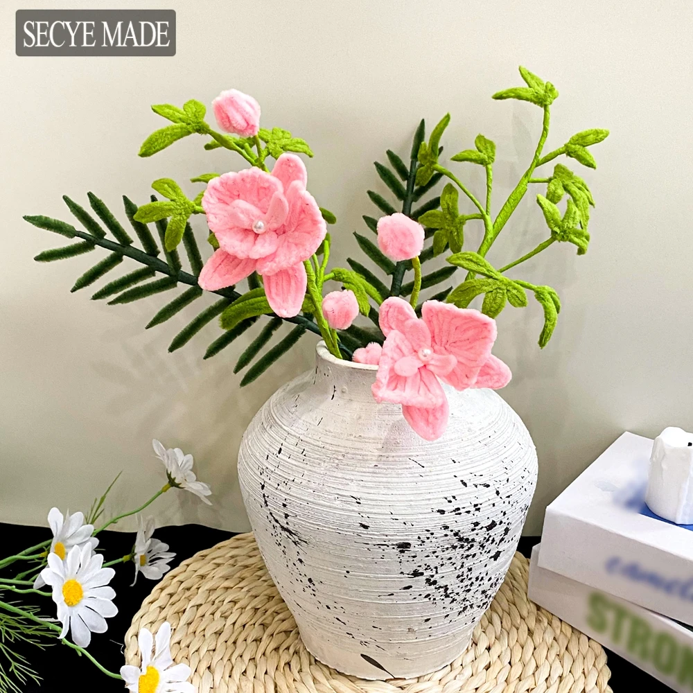 

Encryption Pipe Cleaner Artificial Flowers Plants Fake Flowers for Home Wedding Decoration Living Room Party Table Ornament K114