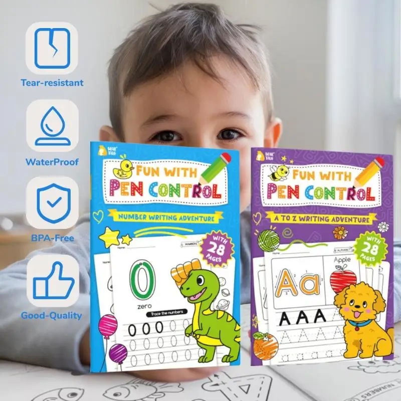 1Pcs Preschool Learning English Teaching Montessori Education Calligraphy And Painting Textbook For Child Read Workbook Alphabet