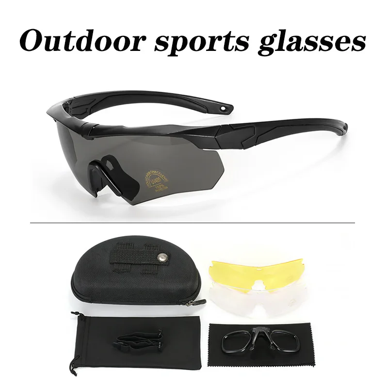 

Cycling Sunglasses Men Women Dustproof Motorcycle Goggles Windproof Outdoor Sports Bike Glasses Anti-UV HD Sun Visor Eyewears