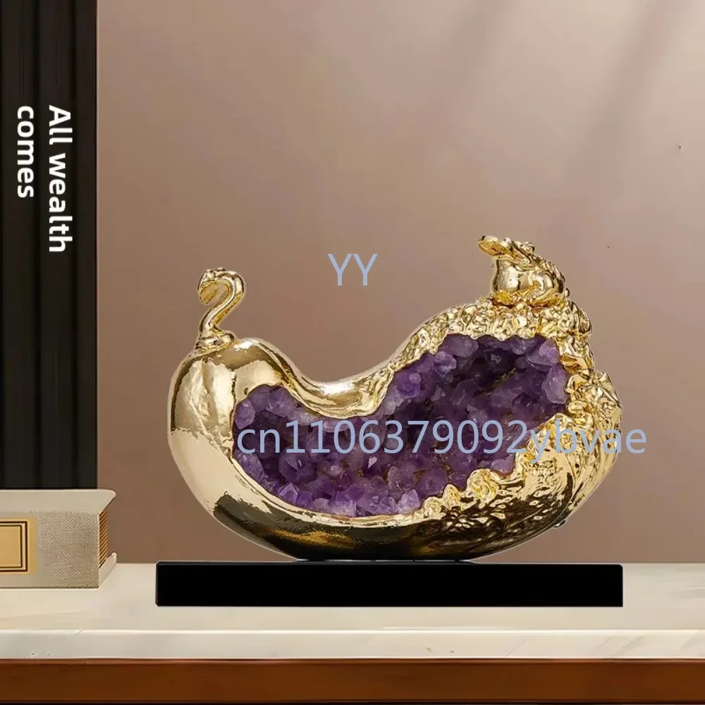 

crystal cabbage ornament entrance wine cabinet office checkout page lucky living room light luxury decoration