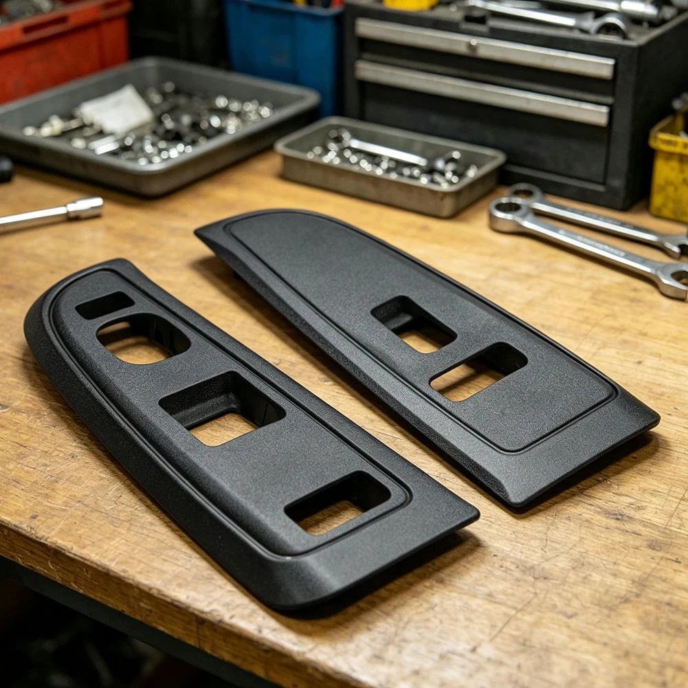 1 Pair Power Window Switch Panel Bezel 89045120+89045124 For Silverado 3500 Classic Regular Cab 2004-2007 For Sierra 3500 Classi